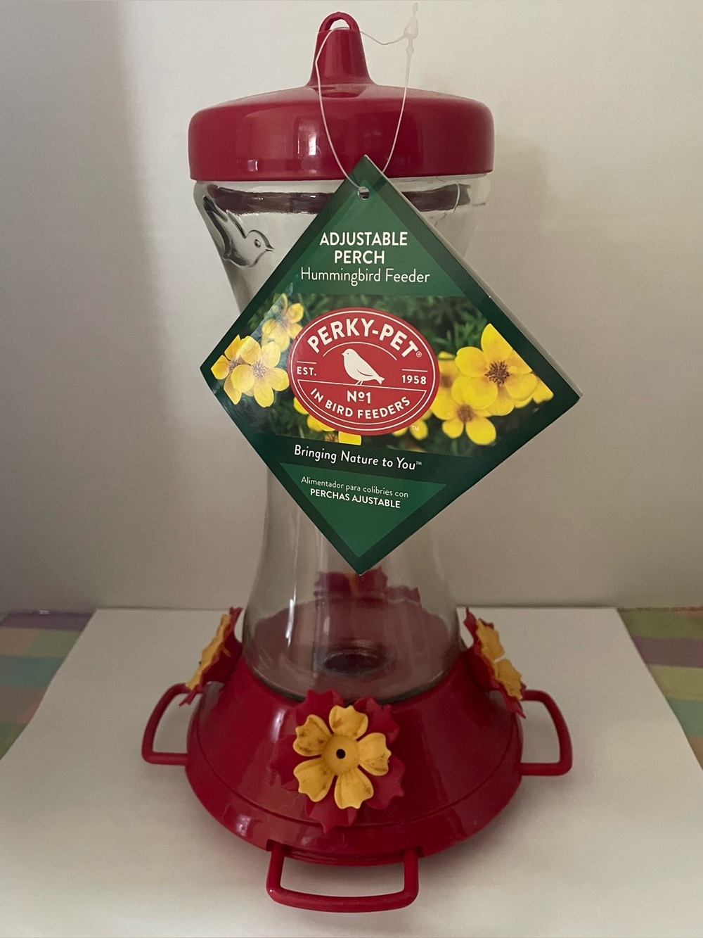 Perky Pet Hummingbird Feeder w/Adjustable Perch